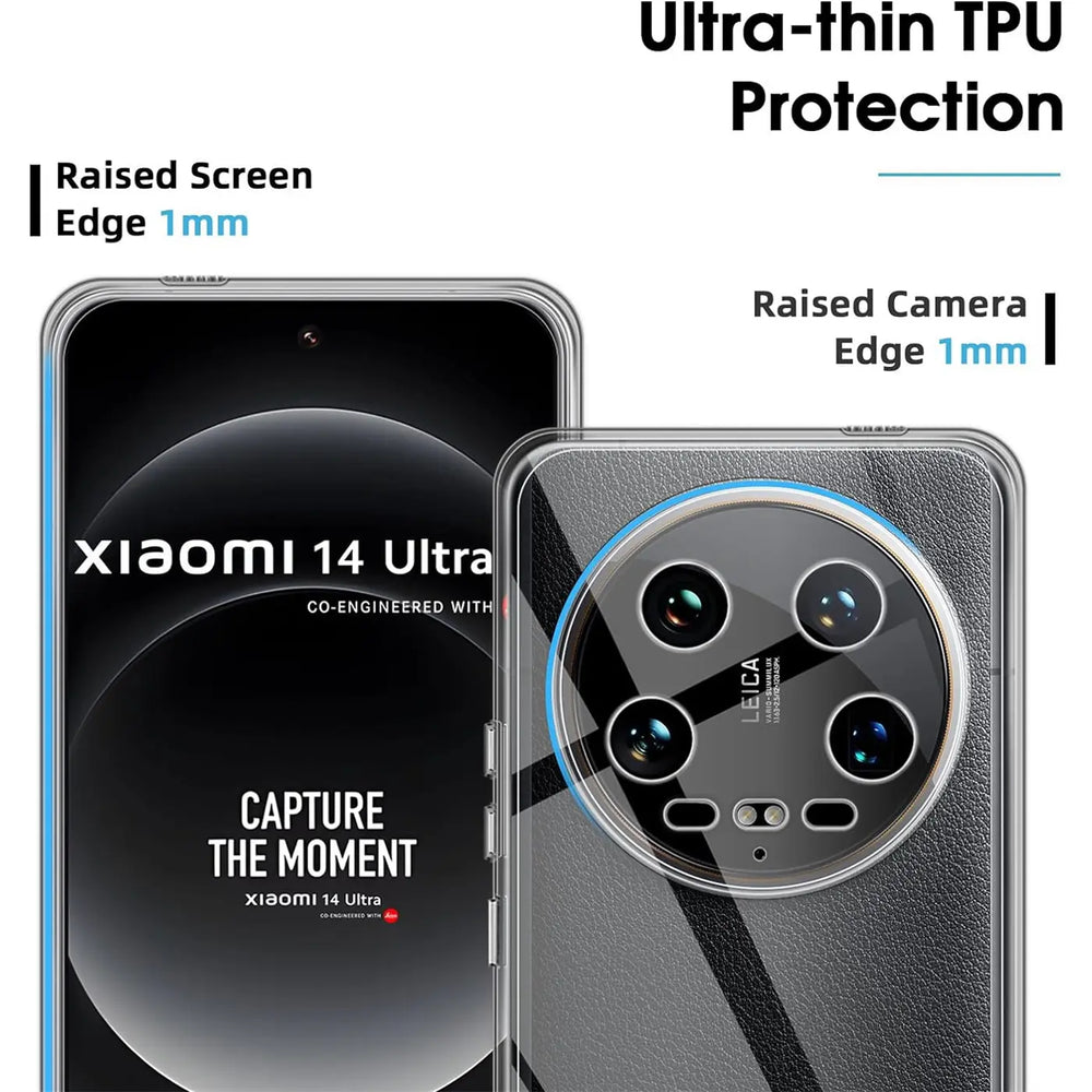 Durchsichtige Handyhülle für Xiaomi 14 Ultra mit Anti-Vergilbung
