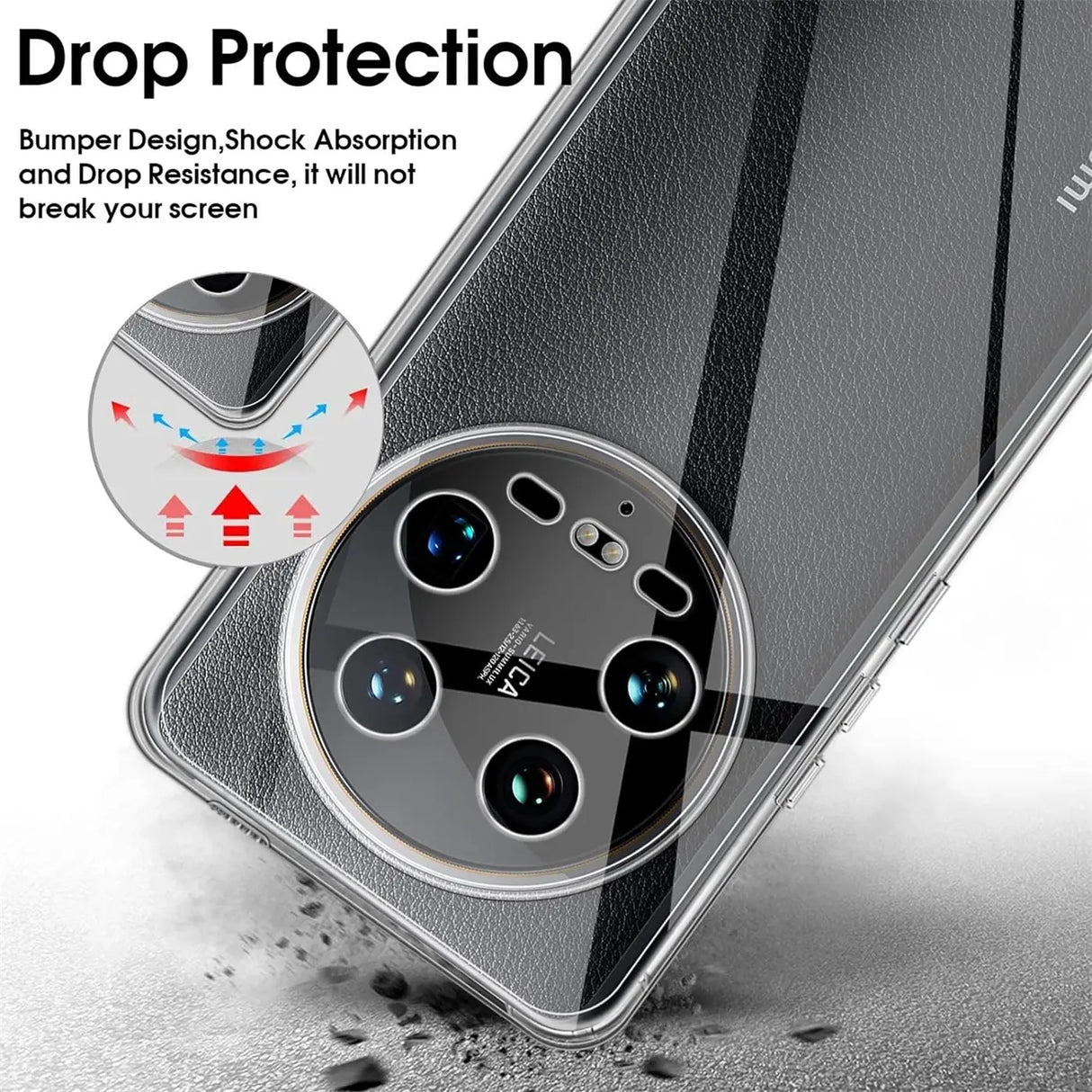 Durchsichtige Handyhülle für Xiaomi 14 Ultra mit Anti-Vergilbung