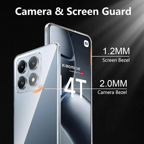 Durchsichtige Handyhülle für Xiaomi 14T mit Anti-Vergilbung