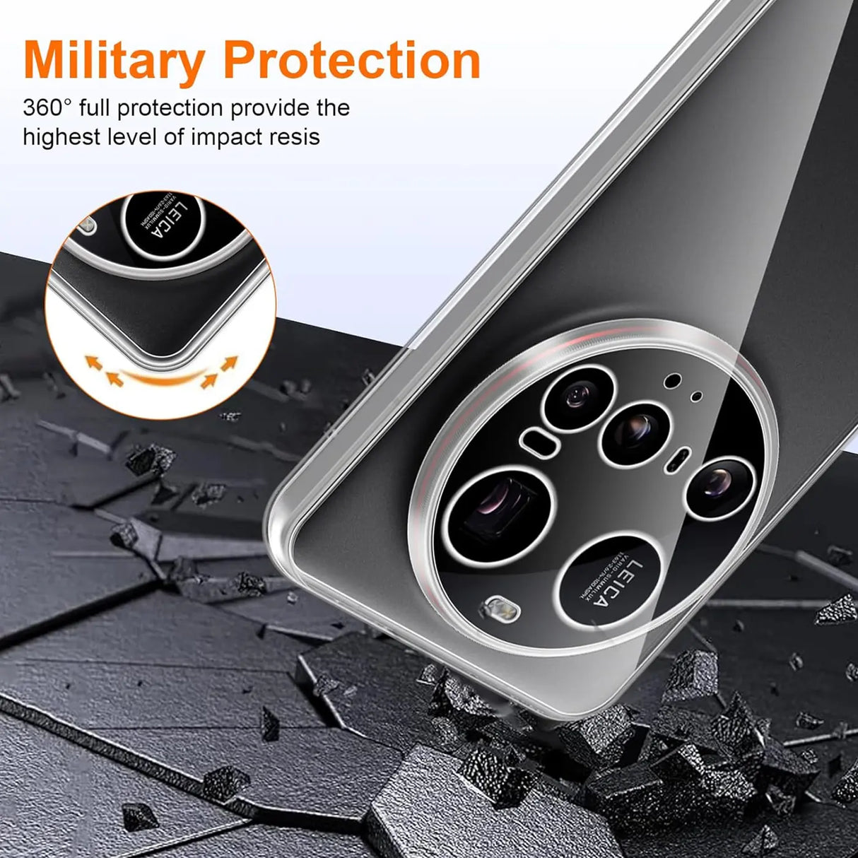 Durchsichtige Handyhülle für Xiaomi 15 Ultra mit Anti-Vergilbung