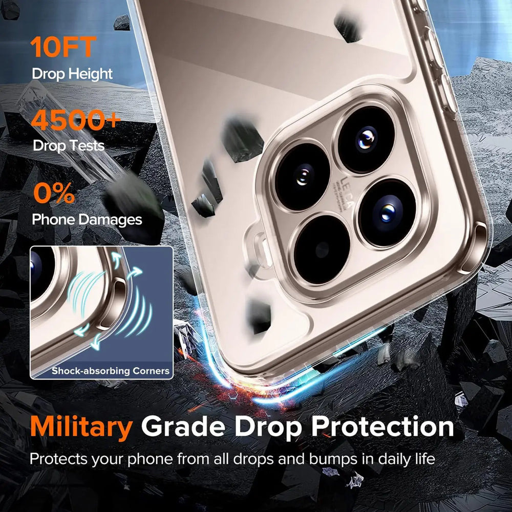 Durchsichtige Handyhülle für Xiaomi 15T Pro mit Anti-Vergilbung