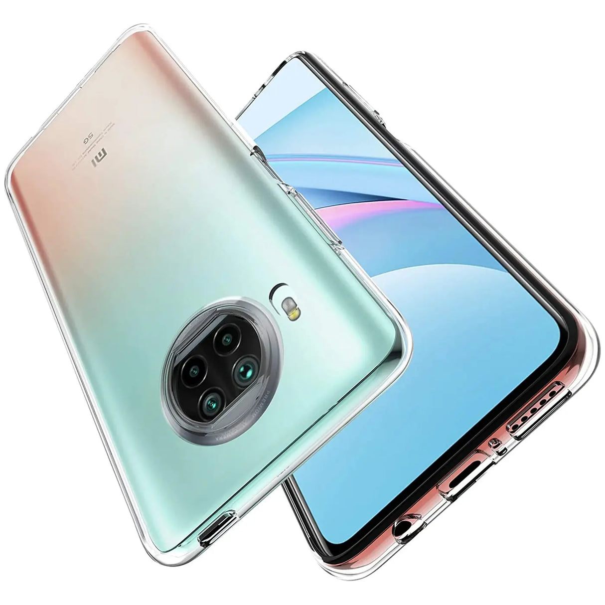 iPhone 11 Pro Max Klapphülle in Transparent mit Kartenfächern und Schutz