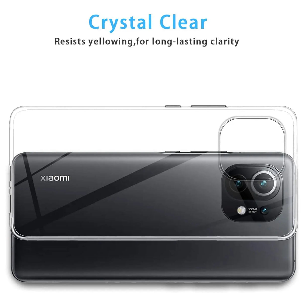 Durchsichtige Handyhülle für Xiaomi Mi 11 mit Anti-Vergilbung