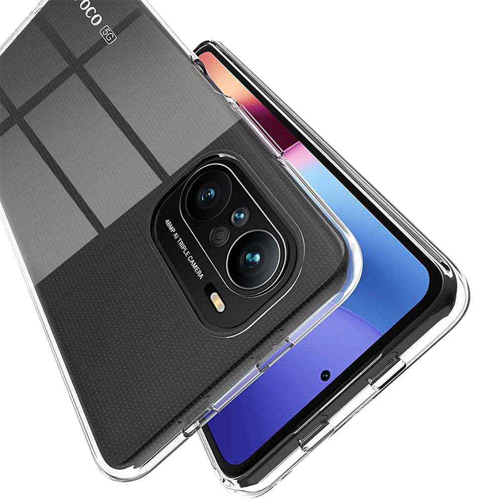 Durchsichtige Handyhülle für Xiaomi Poco F3 / Mi 11i mit Anti-Vergilbung