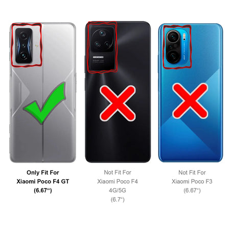 Durchsichtige Handyhülle für Xiaomi POCO F4 GT mit Anti-Vergilbung