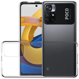Durchsichtige Handyhülle für Xiaomi POCO M4 Pro 5G mit Anti-Vergilbung