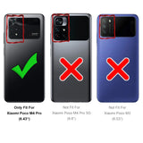 Durchsichtige Handyhülle für Xiaomi POCO M4 Pro mit Anti-Vergilbung