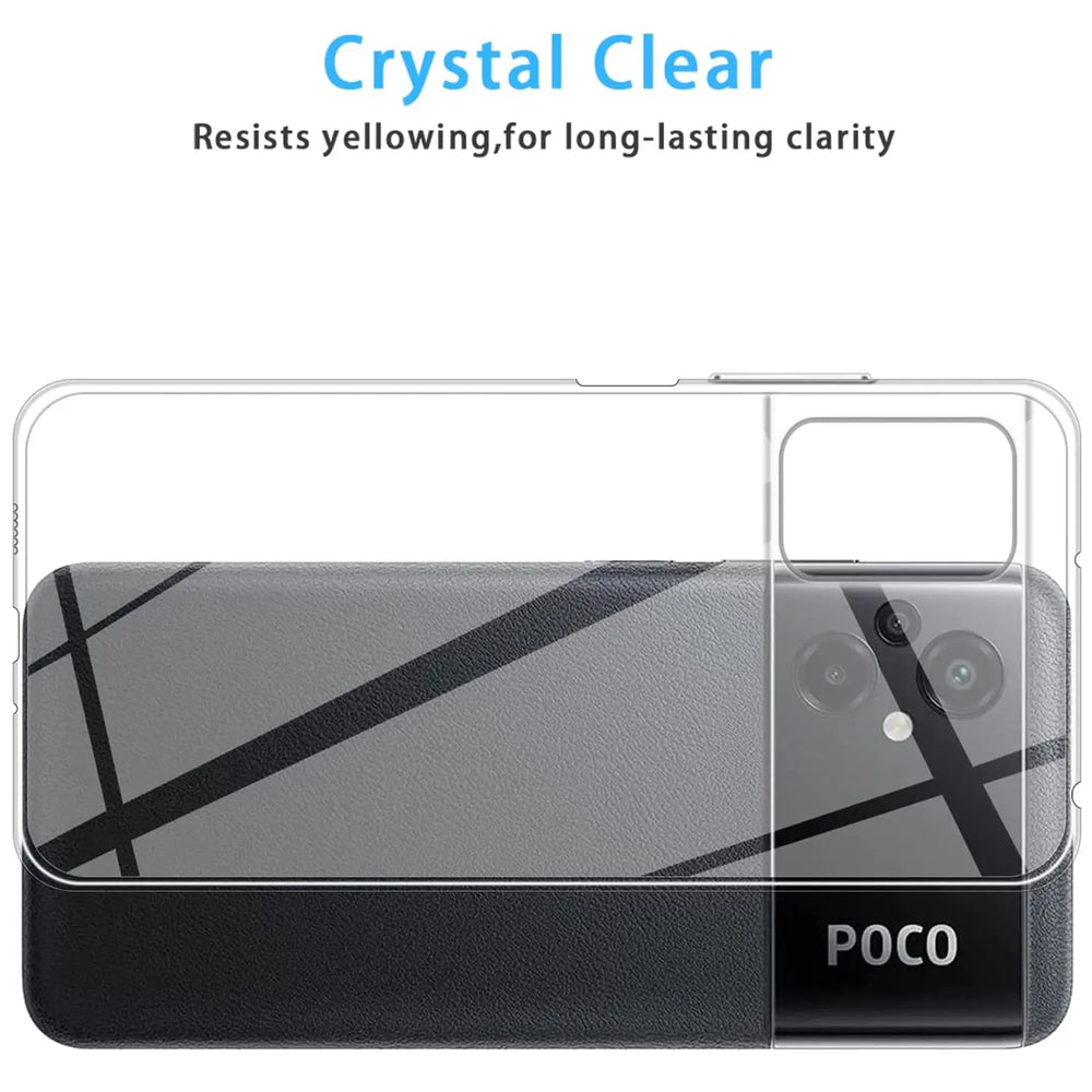 Durchsichtige Handyhülle für Xiaomi Poco M5 mit Anti-Vergilbung