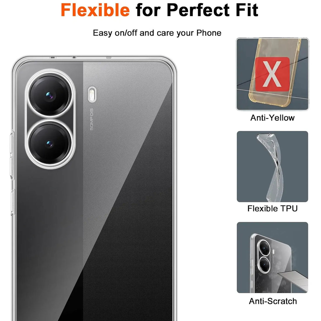 Flexibles und klares Material