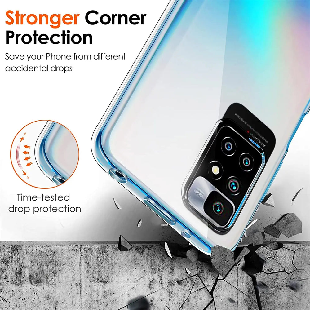 Durchsichtige Handyhülle für Xiaomi Redmi 10 mit Anti-Vergilbung