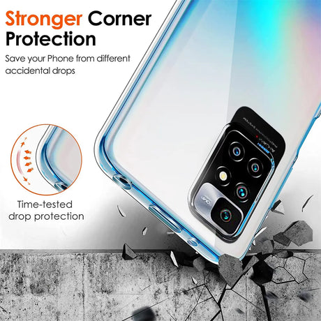 Durchsichtige Handyhülle für Xiaomi Redmi 10 mit Anti-Vergilbung