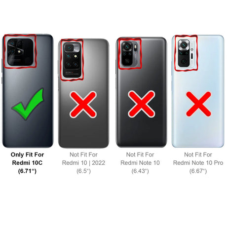 Durchsichtige Handyhülle für Xiaomi Redmi 10C mit Anti-Vergilbung