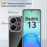 Durchsichtige Handyhülle für Xiaomi Redmi 13 mit Anti-Vergilbung