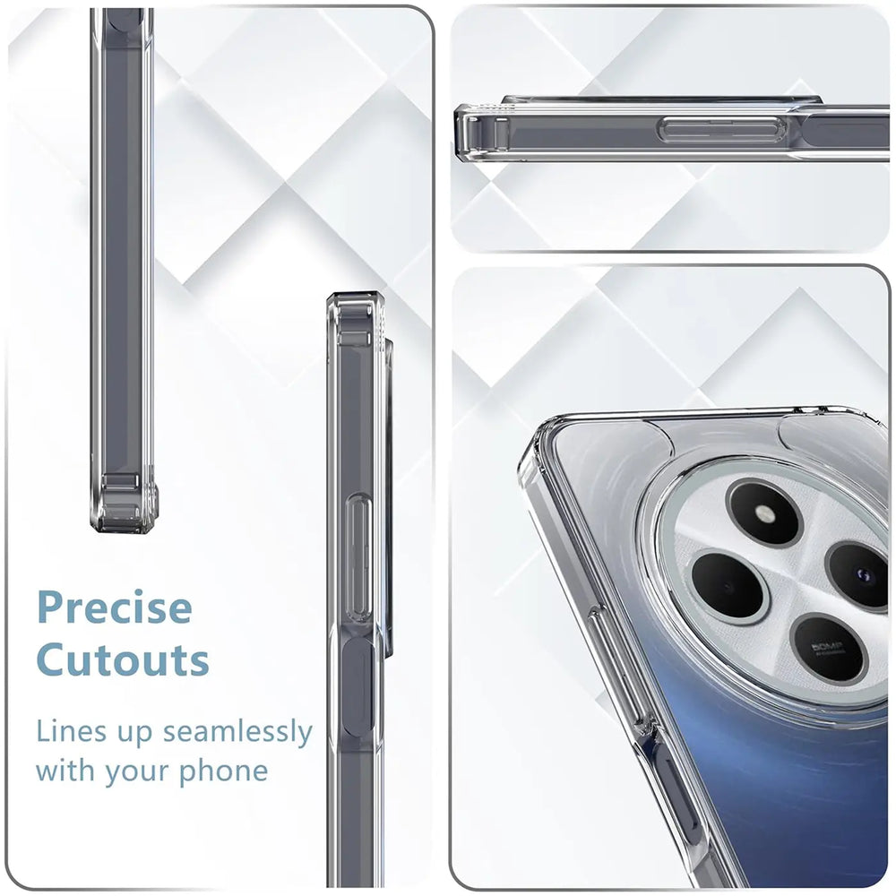 Durchsichtige Handyhülle für Xiaomi Redmi 14C mit Anti-Vergilbung