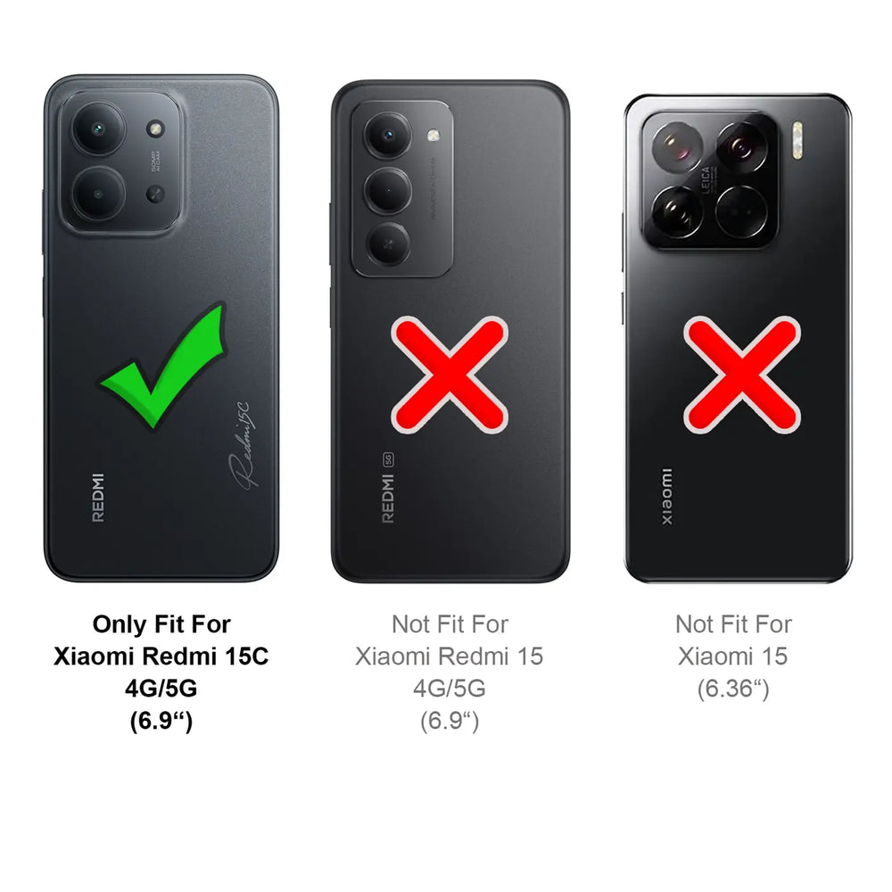 Durchsichtige Handyhülle für Xiaomi Redmi 15C mit Anti-Vergilbung