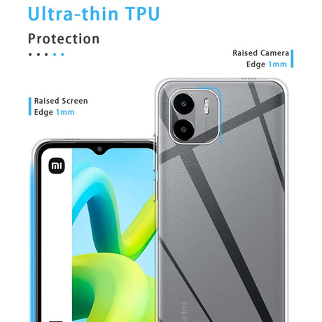 Durchsichtige Handyhülle für Xiaomi Redmi A1 mit Anti-Vergilbung