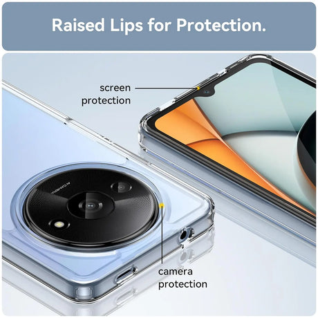 Durchsichtige Handyhülle für Xiaomi Redmi A3 mit Anti-Vergilbung