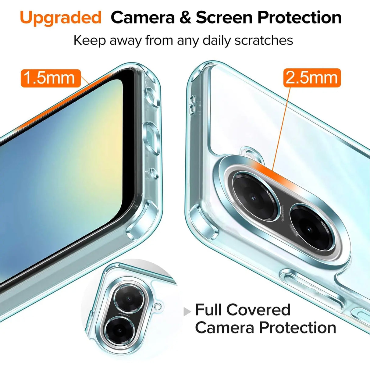 Durchsichtige Handyhülle für Xiaomi Redmi A5 mit Anti-Vergilbung