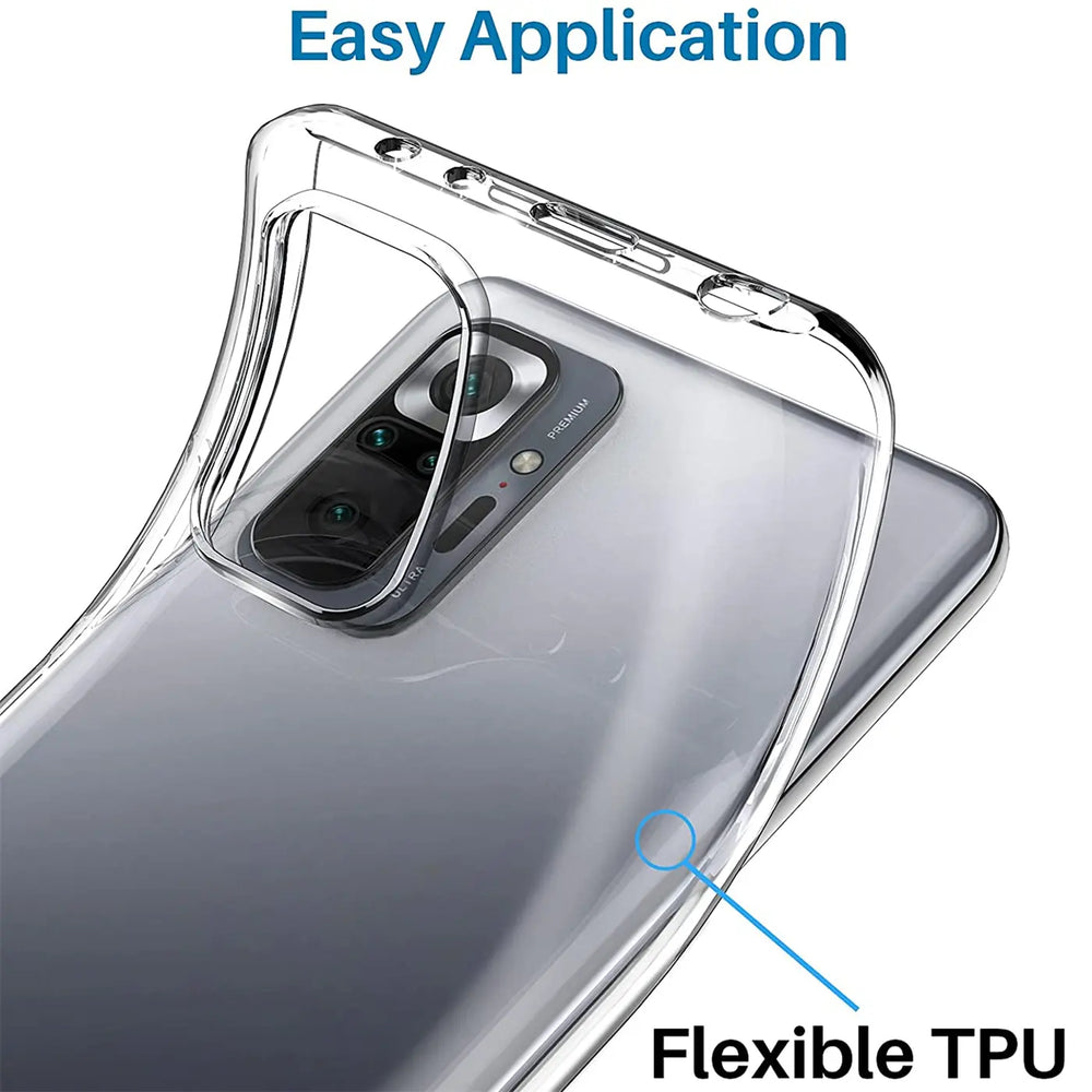 Durchsichtige Handyhülle für Xiaomi Redmi Note 10 Pro mit Anti-Vergilbung