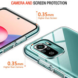 Durchsichtige Handyhülle für Xiaomi Redmi Note 10 / 10S mit Anti-Vergilbung