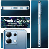 Durchsichtige Handyhülle für Xiaomi Redmi Note 13 4G mit Anti-Vergilbung