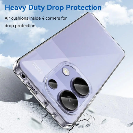 Durchsichtige Handyhülle für Xiaomi Redmi Note 13 Pro 4G mit Anti-Vergilbung