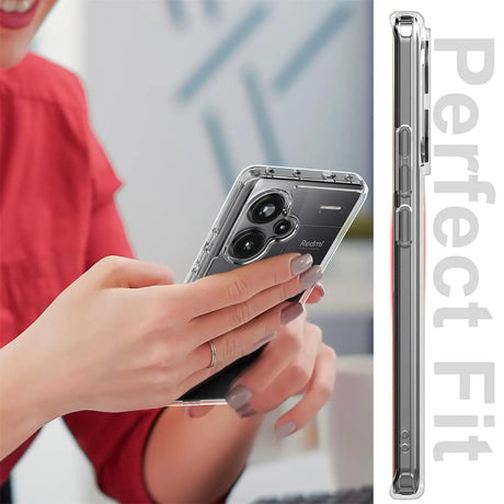 Durchsichtige Handyhülle für Xiaomi Redmi Note 13 Pro+ 5G mit Anti-Vergilbung