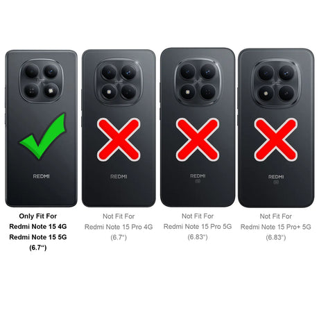 Durchsichtige Handyhülle für Xiaomi Redmi Note 15 5G mit Anti-Vergilbung