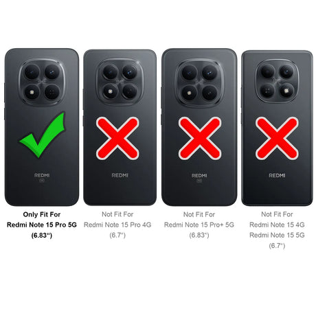 Durchsichtige Handyhülle für Xiaomi Redmi Note 15 Pro 5G mit Anti-Vergilbung