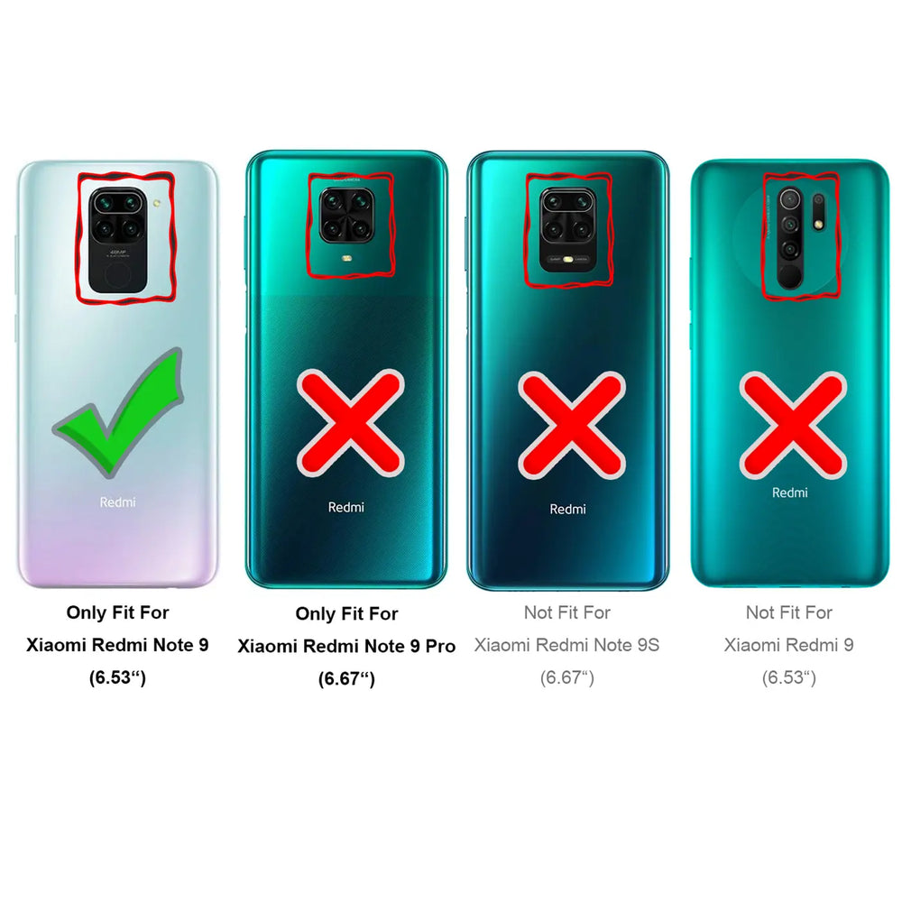 Durchsichtige Handyhülle für Xiaomi Redmi Note 9 mit Anti-Vergilbung