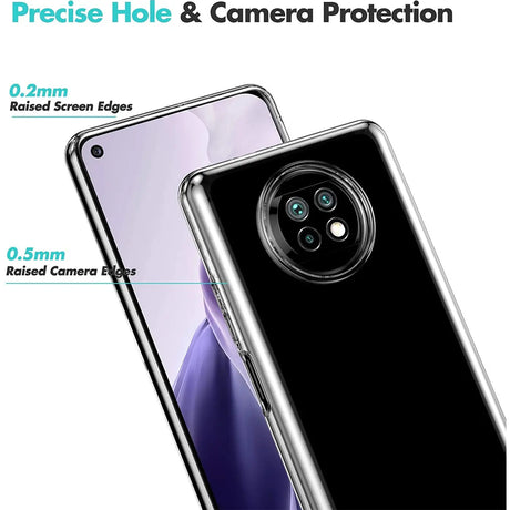 Durchsichtige Handyhülle für Xiaomi Redmi Note 9T mit Anti-Vergilbung