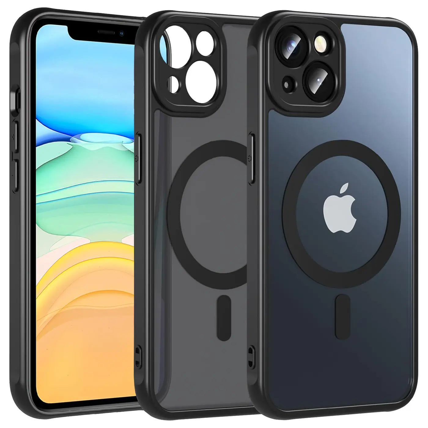 iPhone 11 Hüllen: Schwarz, transparent, MagSafe, Kameraschutz, von vorne