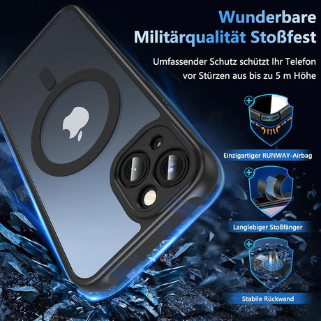 Apple iPhone 12 Hülle mit MagSafe, stoßfestem TPU-Material, erhöhter Kameraschutz und schlankem Design in verschiedenen Farben