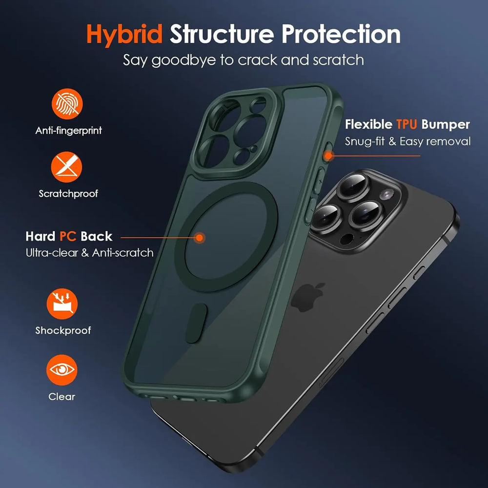 Apple iPhone 14 Pro Max Hülle mit MagSafe, stoßfestem TPU-Material, erhöhter Kameraschutz und schlankem Design in verschiedenen Farben