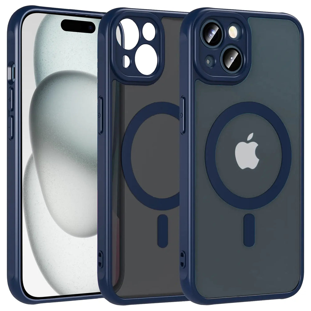 Apple iPhone 15 Hülle mit MagSafe, stoßfestem TPU-Material, erhöhter Kameraschutz und schlankem Design in verschiedenen Farben