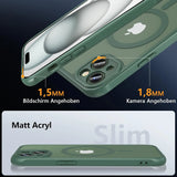Apple iPhone 15 Hülle mit MagSafe, stoßfestem TPU-Material, erhöhter Kameraschutz und schlankem Design in verschiedenen Farben