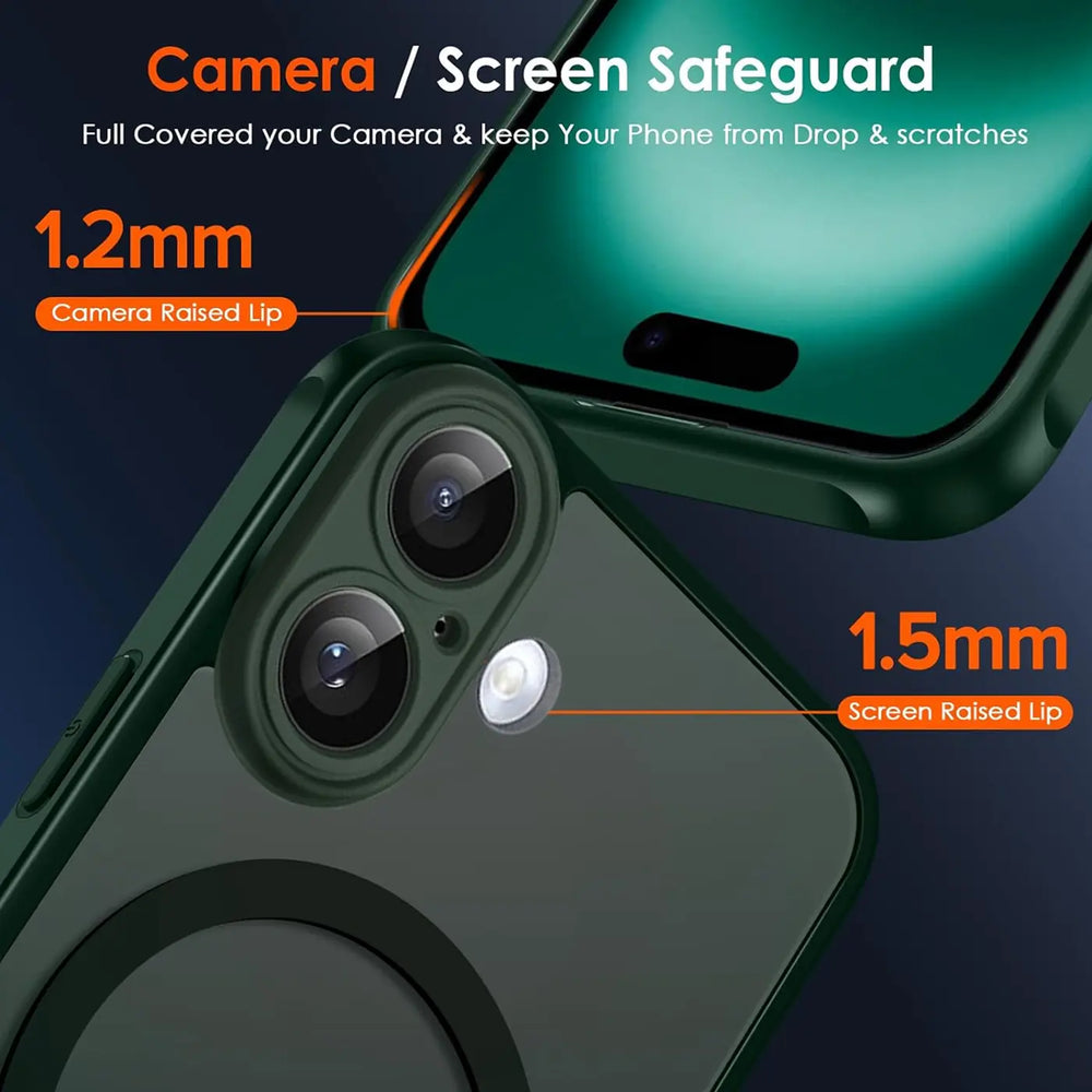 Apple iPhone 16 Hülle mit MagSafe, stoßfestem TPU-Material, erhöhter Kameraschutz und schlankem Design in verschiedenen Farben