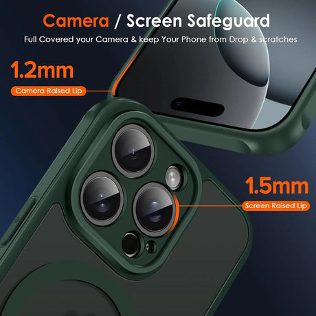 Apple iPhone 16 Pro Max Hülle mit MagSafe, stoßfestem TPU-Material, erhöhter Kameraschutz und schlankem Design in verschiedenen Farben