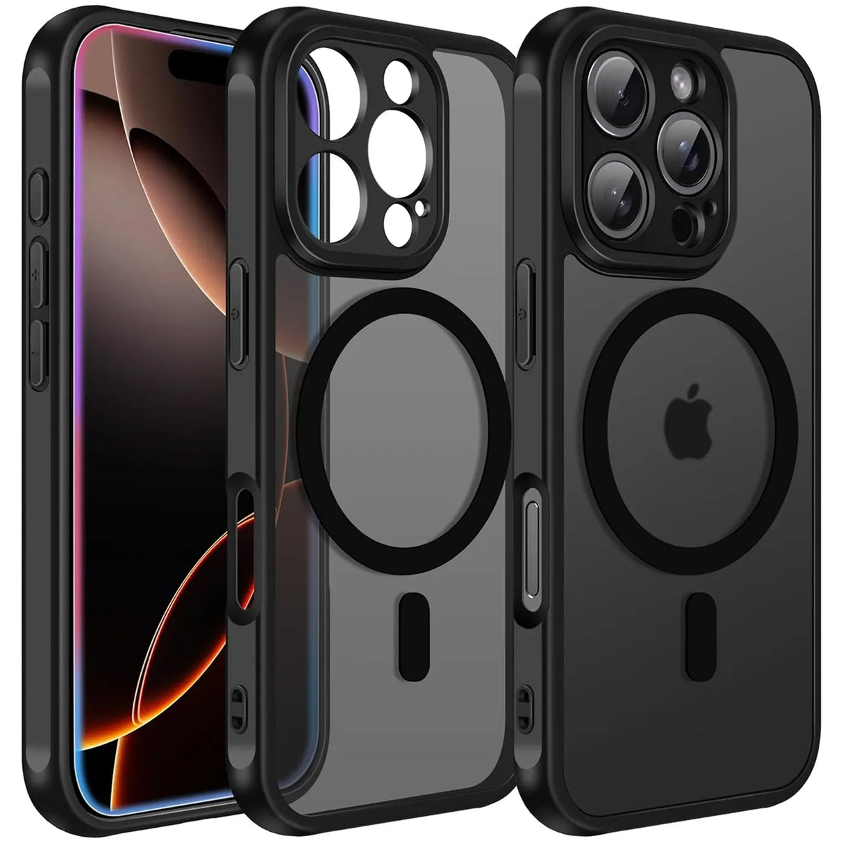 Apple iPhone 16 Pro Max Hülle mit MagSafe, stoßfestem TPU-Material, erhöhter Kameraschutz und schlankem Design in verschiedenen Farben