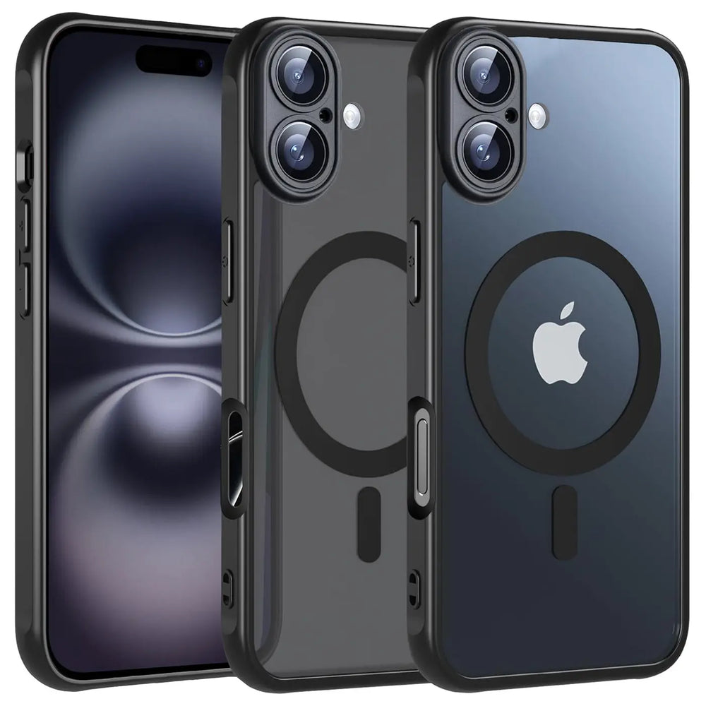 Apple iPhone 16 Hülle mit MagSafe, stoßfestem TPU-Material, erhöhter Kameraschutz und schlankem Design in verschiedenen Farben