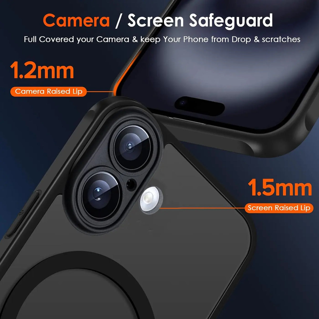 Apple iPhone 16 Hülle mit MagSafe, stoßfestem TPU-Material, erhöhter Kameraschutz und schlankem Design in verschiedenen Farben