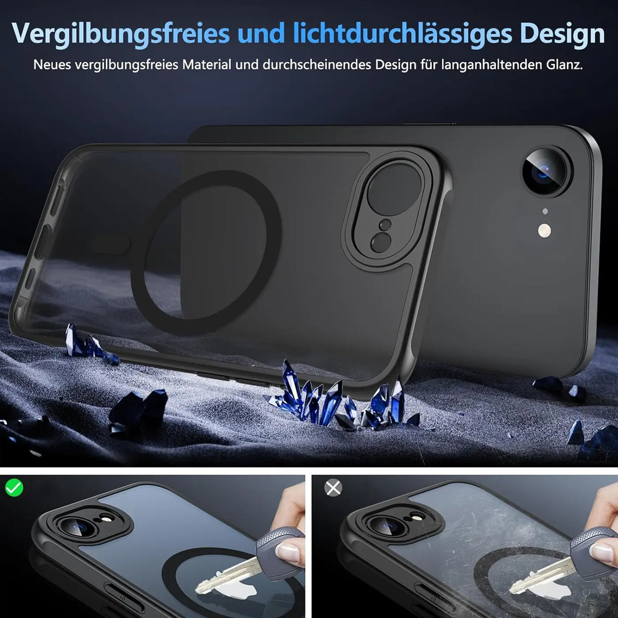 Apple iPhone 16e Hülle mit MagSafe, stoßfestem TPU-Material, erhöhter Kameraschutz und schlankem Design in verschiedenen Farben