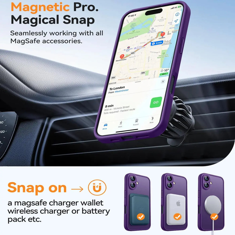 iPhone 17 Hülle mit MagSafe, stoßfestem TPU-Material, erhöhter Kameraschutz und schlankem Design in verschiedenen Farben