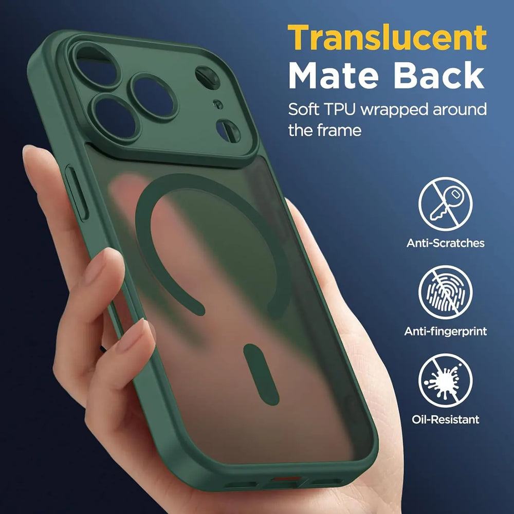 iPhone 17 Pro Hülle mit MagSafe, stoßfestem TPU-Material, erhöhter Kameraschutz und schlankem Design in verschiedenen Farben