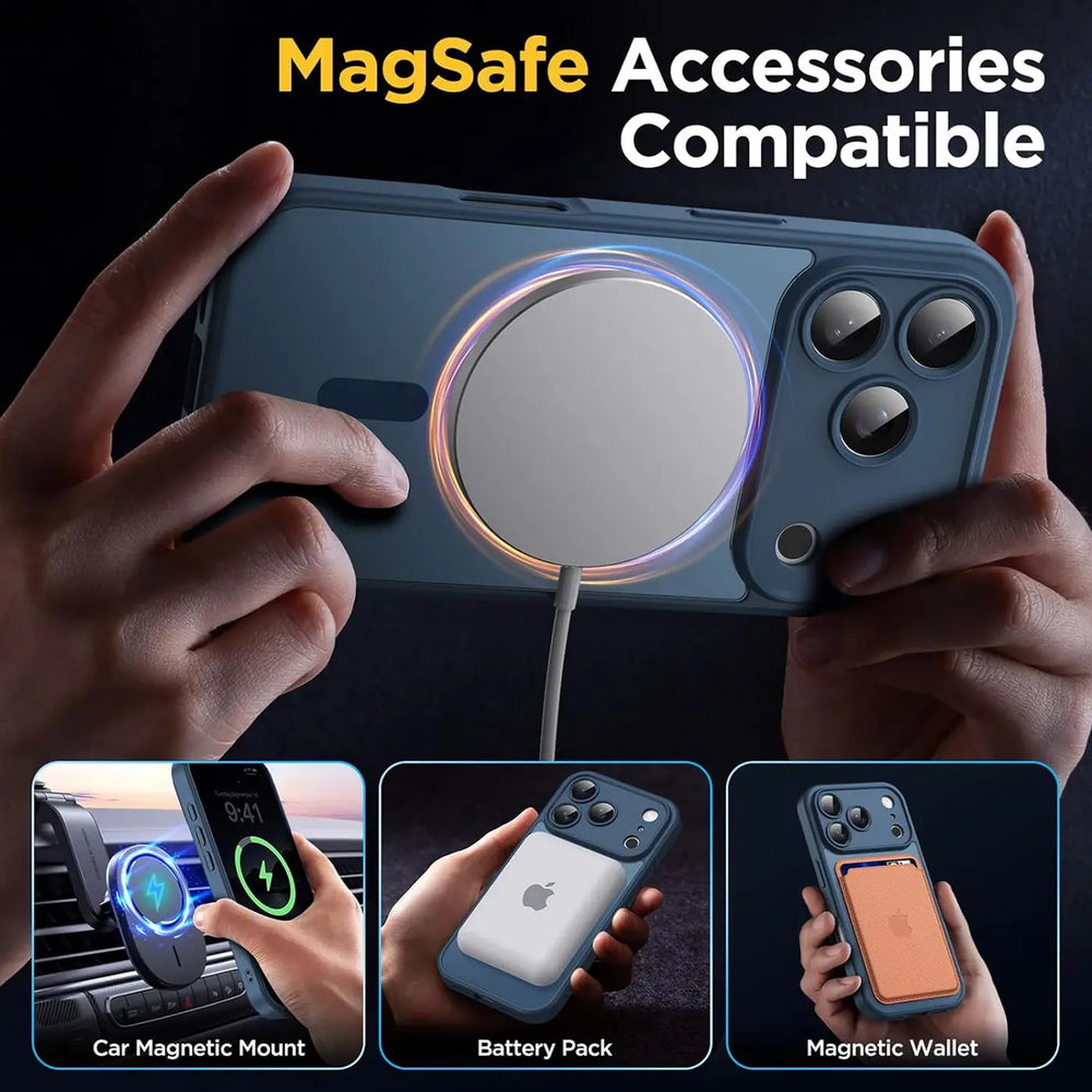 iPhone 17 Pro Max Hülle mit MagSafe, stoßfestem TPU-Material, erhöhter Kameraschutz und schlankem Design in verschiedenen Farben