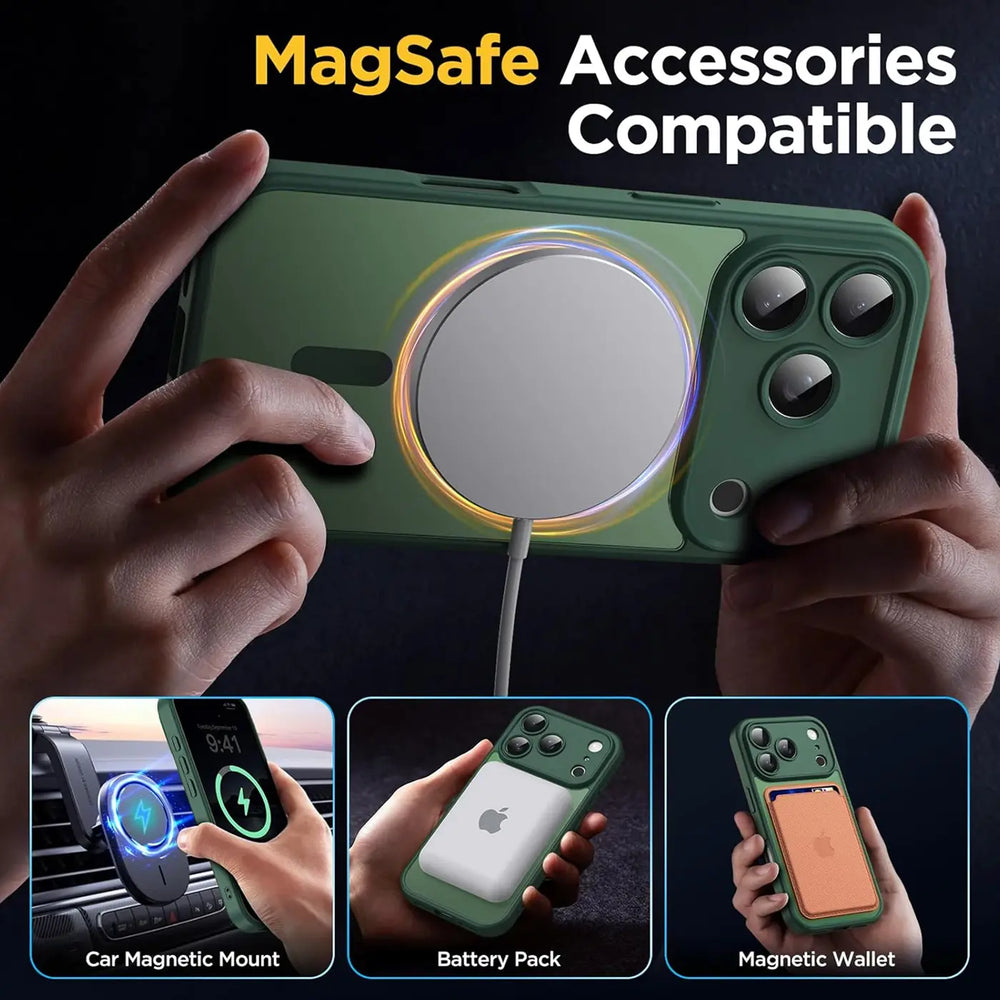 iPhone 17 Pro Max Hülle mit MagSafe, stoßfestem TPU-Material, erhöhter Kameraschutz und schlankem Design in verschiedenen Farben