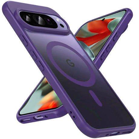 Google Pixel 9 Pro XL Hülle mit MagSafe, stoßfestem TPU-Material, erhöhter Kameraschutz und schlankem Design in verschiedenen Farben