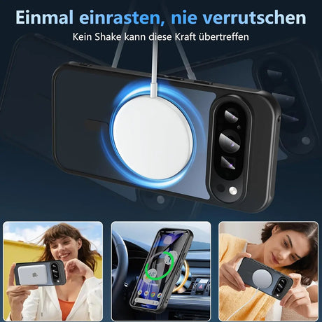 Google Pixel 9 Pro XL Hülle mit MagSafe, stoßfestem TPU-Material, erhöhter Kameraschutz und schlankem Design in verschiedenen Farben