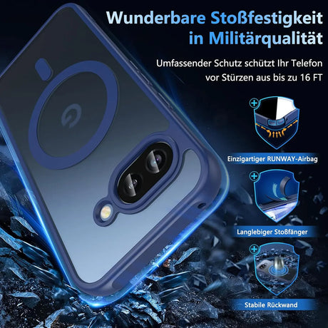 Google Pixel 9a Hülle mit MagSafe, stoßfestem TPU-Material, erhöhter Kameraschutz und schlankem Design in verschiedenen Farben