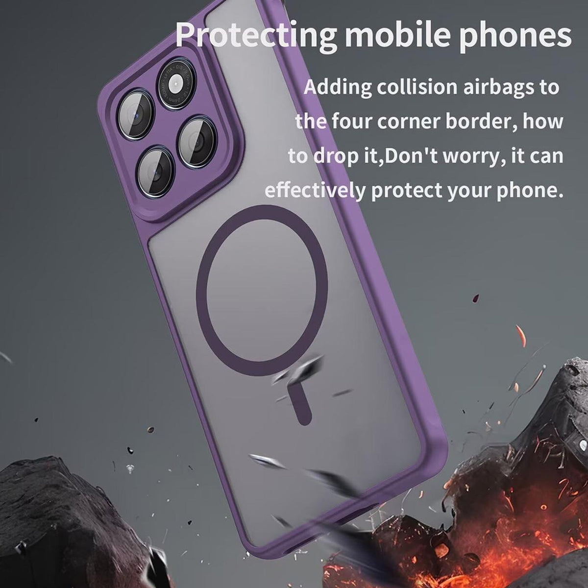 Motorola Moto Edge 60 Fusion - MagSafe Hülle mit Kameraschutz